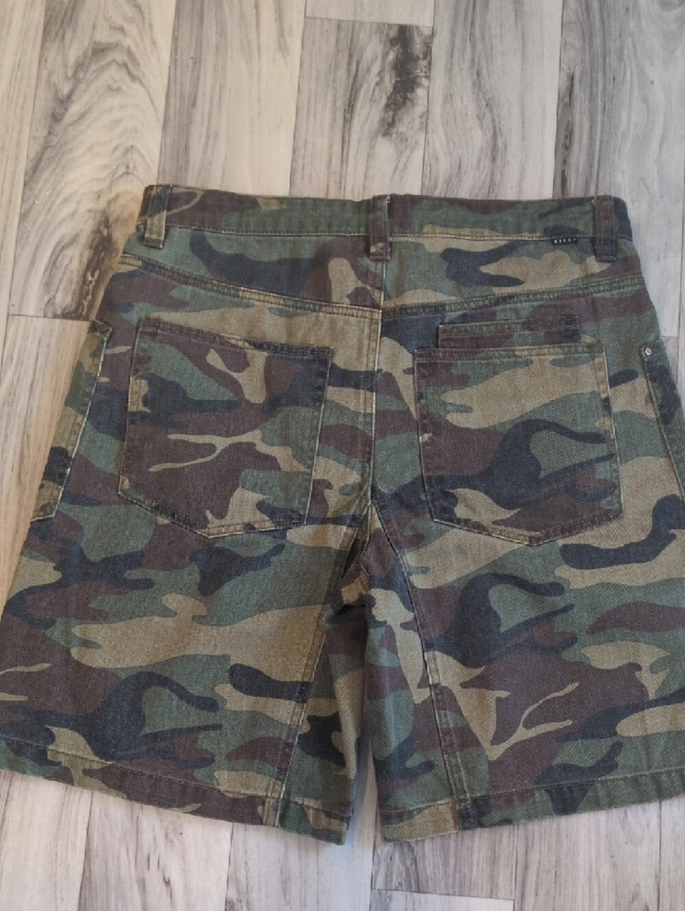 Women’s Camouflage Cargo Shorts with Drawstring Waist - Picture 11 of 14